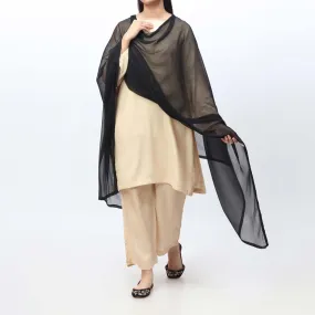 Black Chiffon Dupatta PW9790