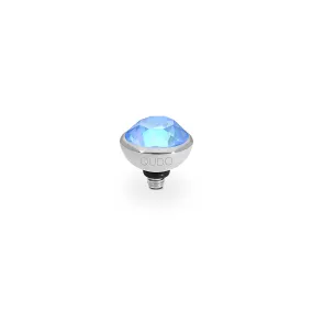 Bottone Silver and Ocean Delite Crystal Ring Gem Top, 10mm