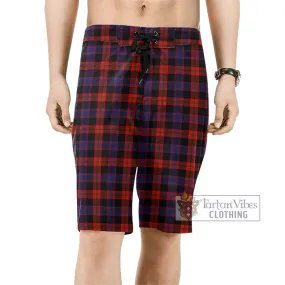 Broun Modern Tartan Men's Board Shorts