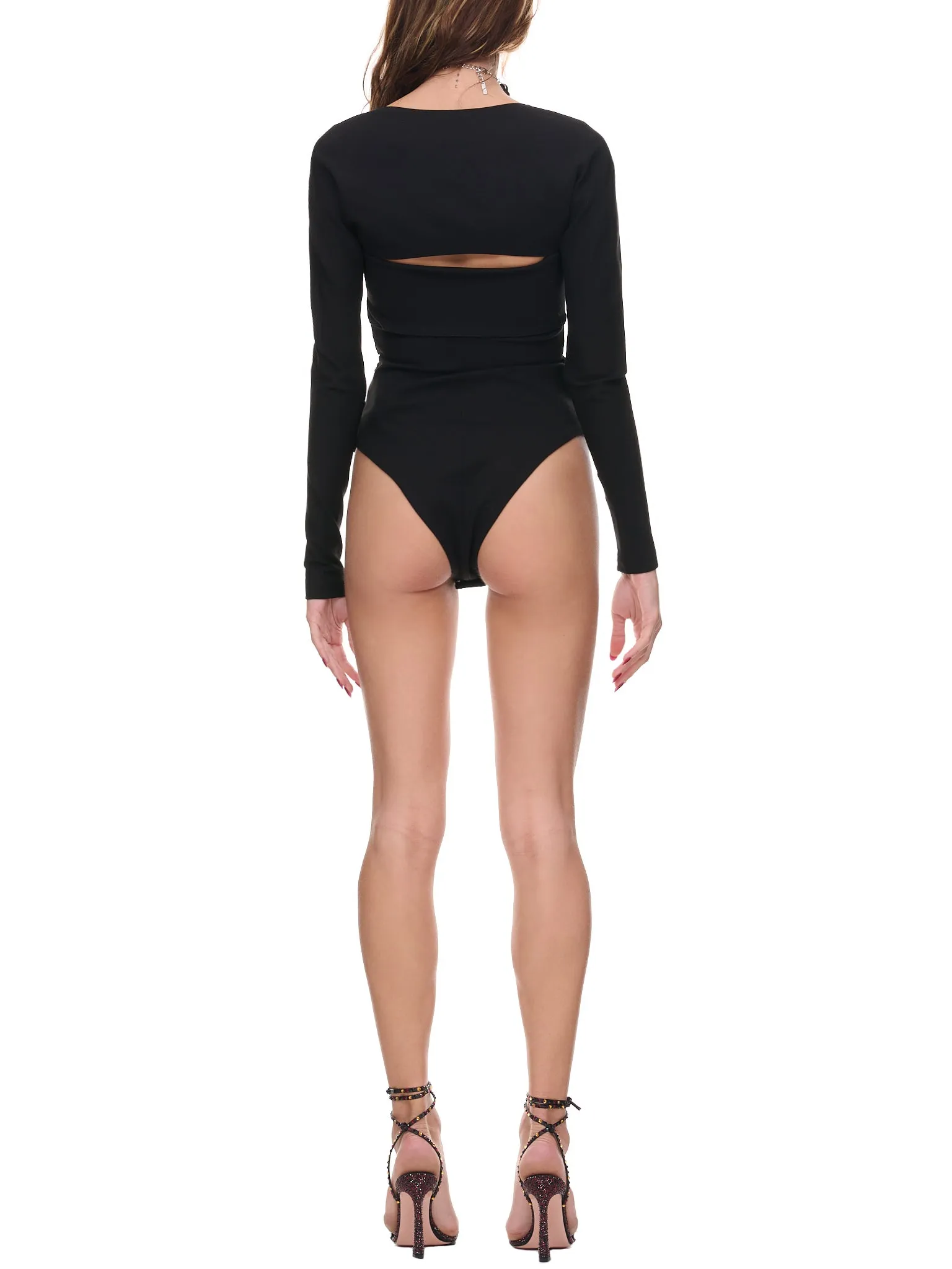 Chain Link Bodysuit (2301JS03184-BLACK)