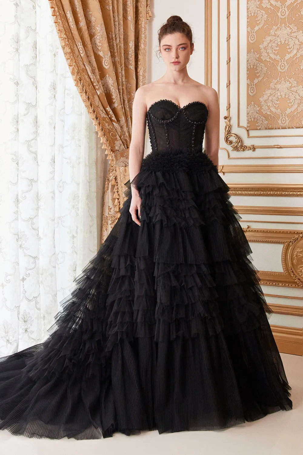 Corset Princessa Tulle Long Ball Dress