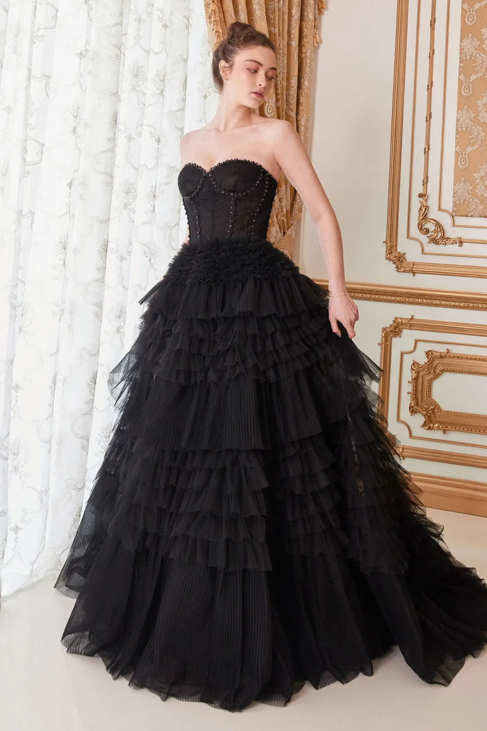 Corset Princessa Tulle Long Ball Dress