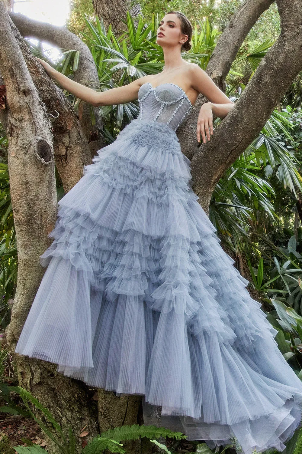 Corset Princessa Tulle Long Ball Dress