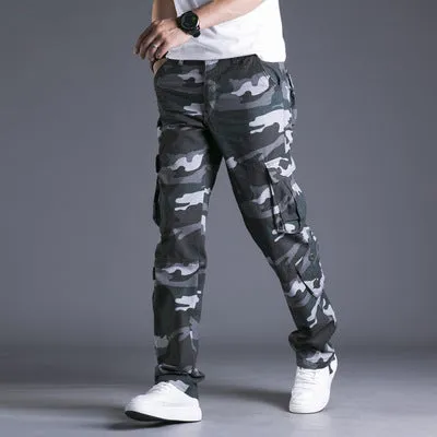 Cotton Multi-pocket Camouflage Cargo Pants