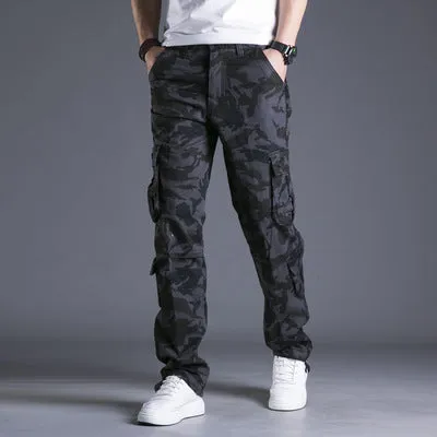 Cotton Multi-pocket Camouflage Cargo Pants