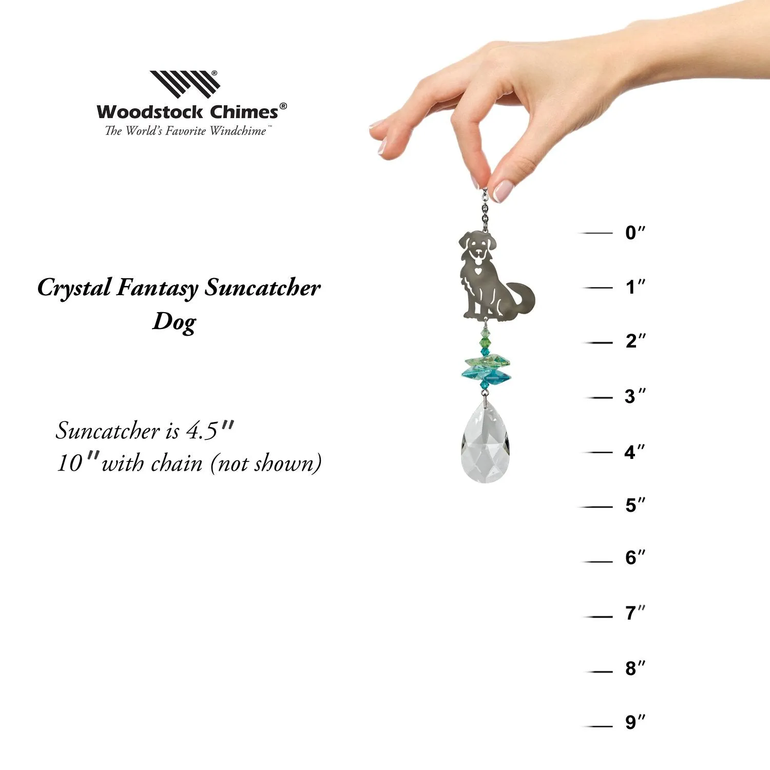 Crystal Fantasy Suncatcher - Dog