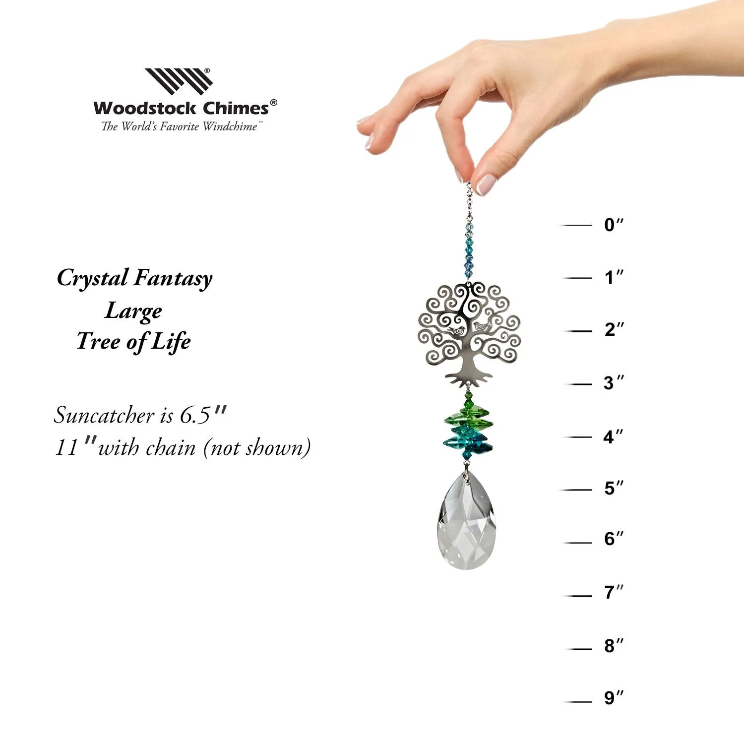 Crystal Fantasy Suncatcher - Large, Tree of Life