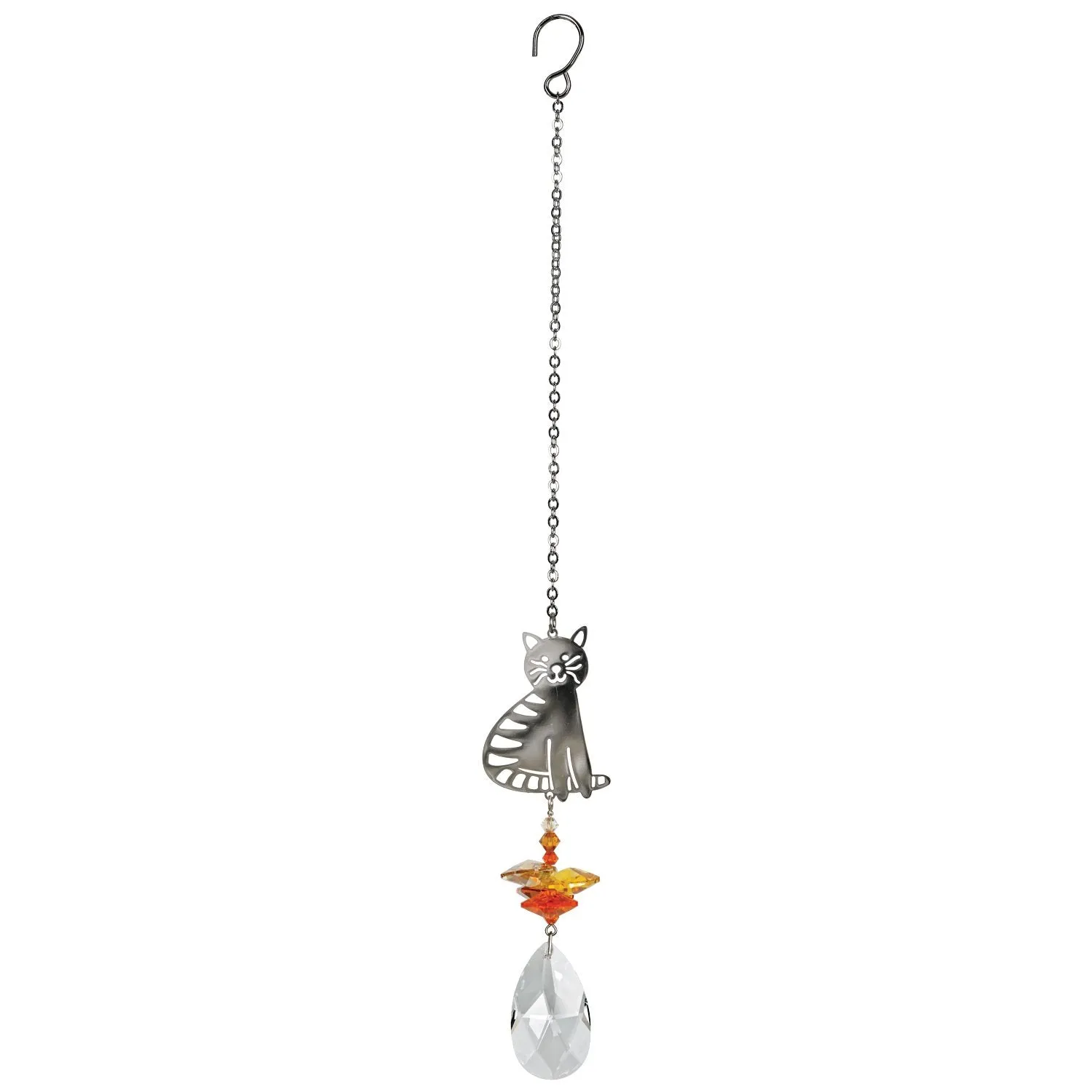 Crystal Fantasy Suncatcher - Tabby Cat