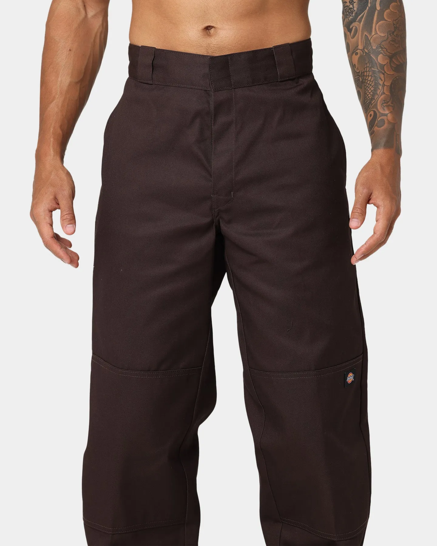 Dickies Loose Double Knee Work Pants Dark Brown