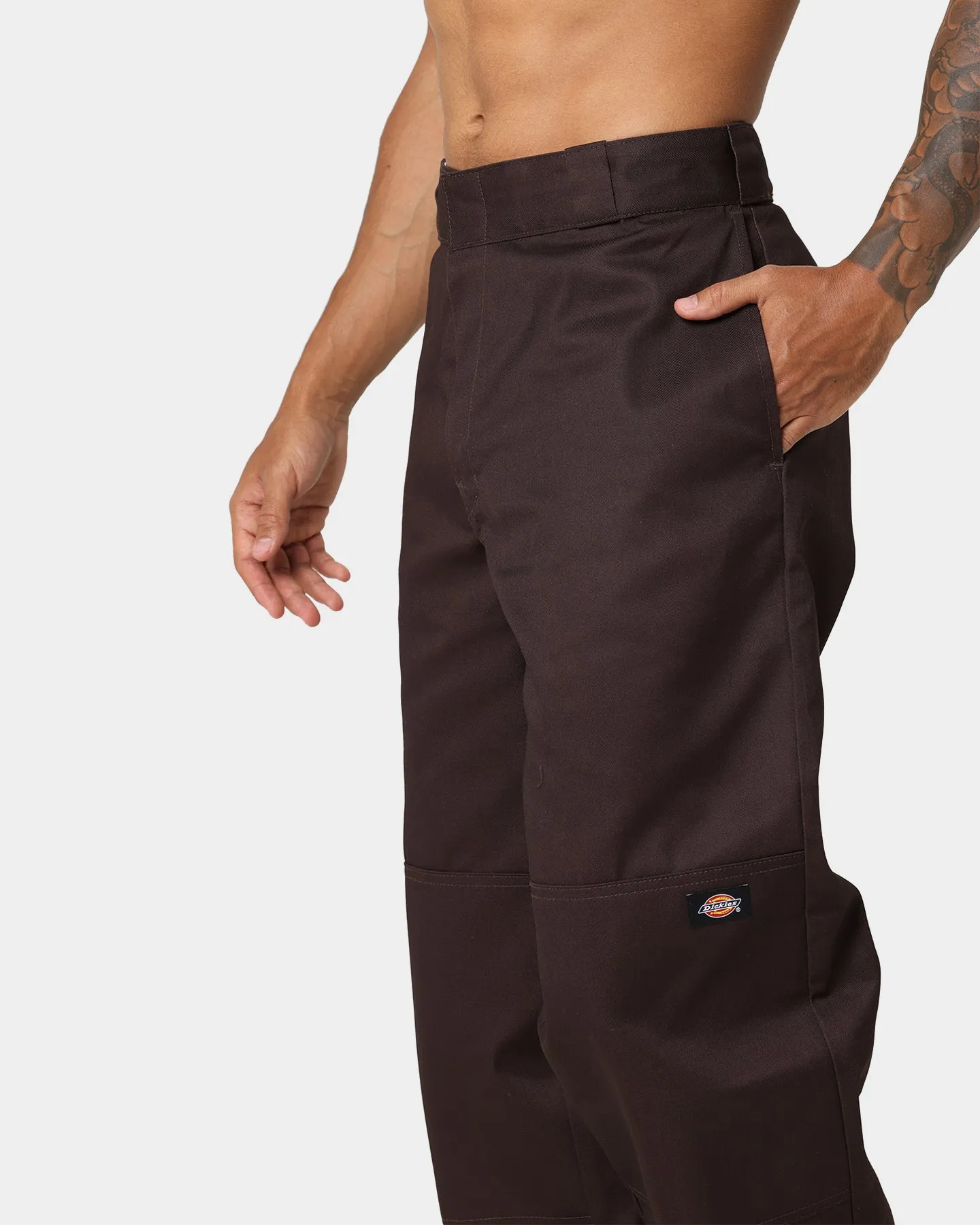 Dickies Loose Double Knee Work Pants Dark Brown