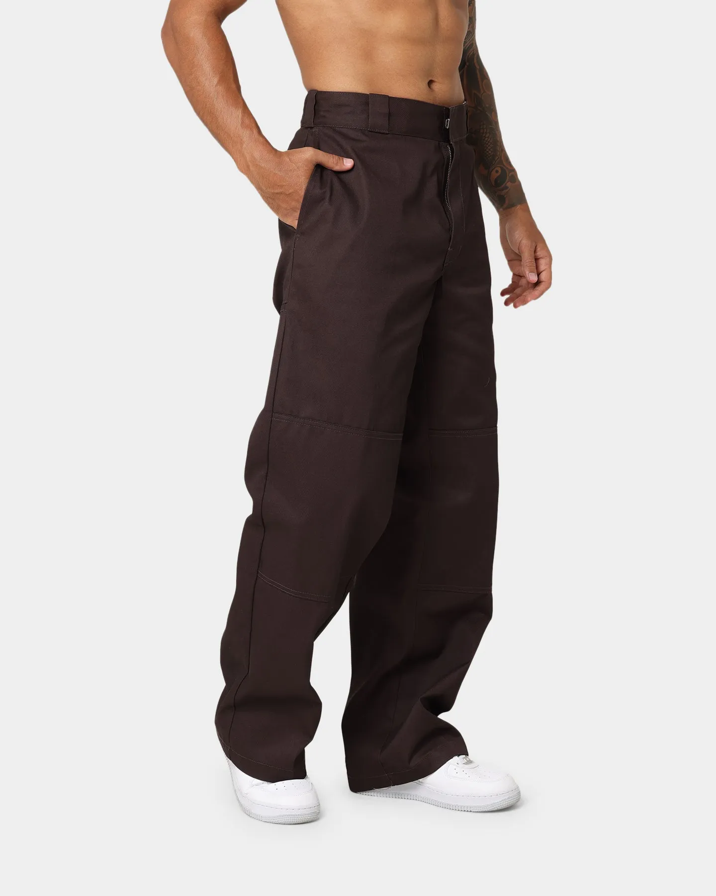 Dickies Loose Double Knee Work Pants Dark Brown