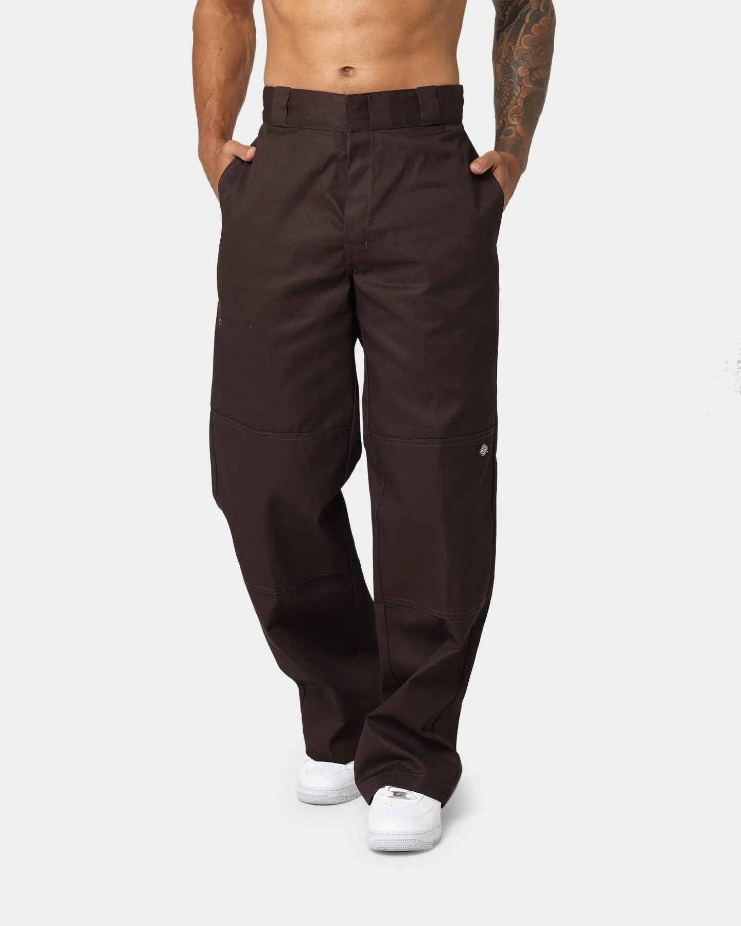 Dickies Loose Double Knee Work Pants Dark Brown