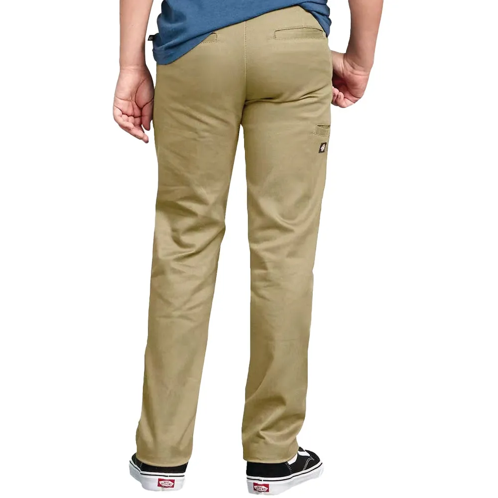 Dickies - Skinny Fit Straight Leg Youth Pants Khaki