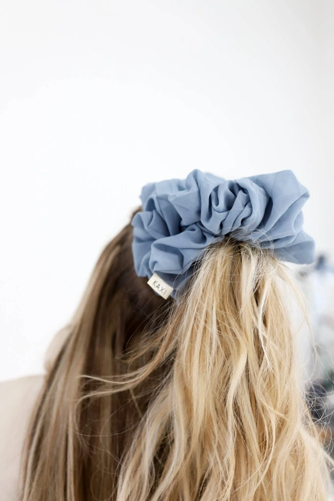 DUSTY BLUE JUMBO SCRUNCHIE