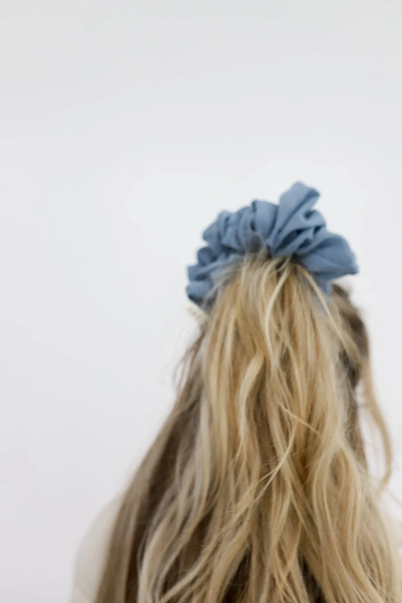 DUSTY BLUE JUMBO SCRUNCHIE