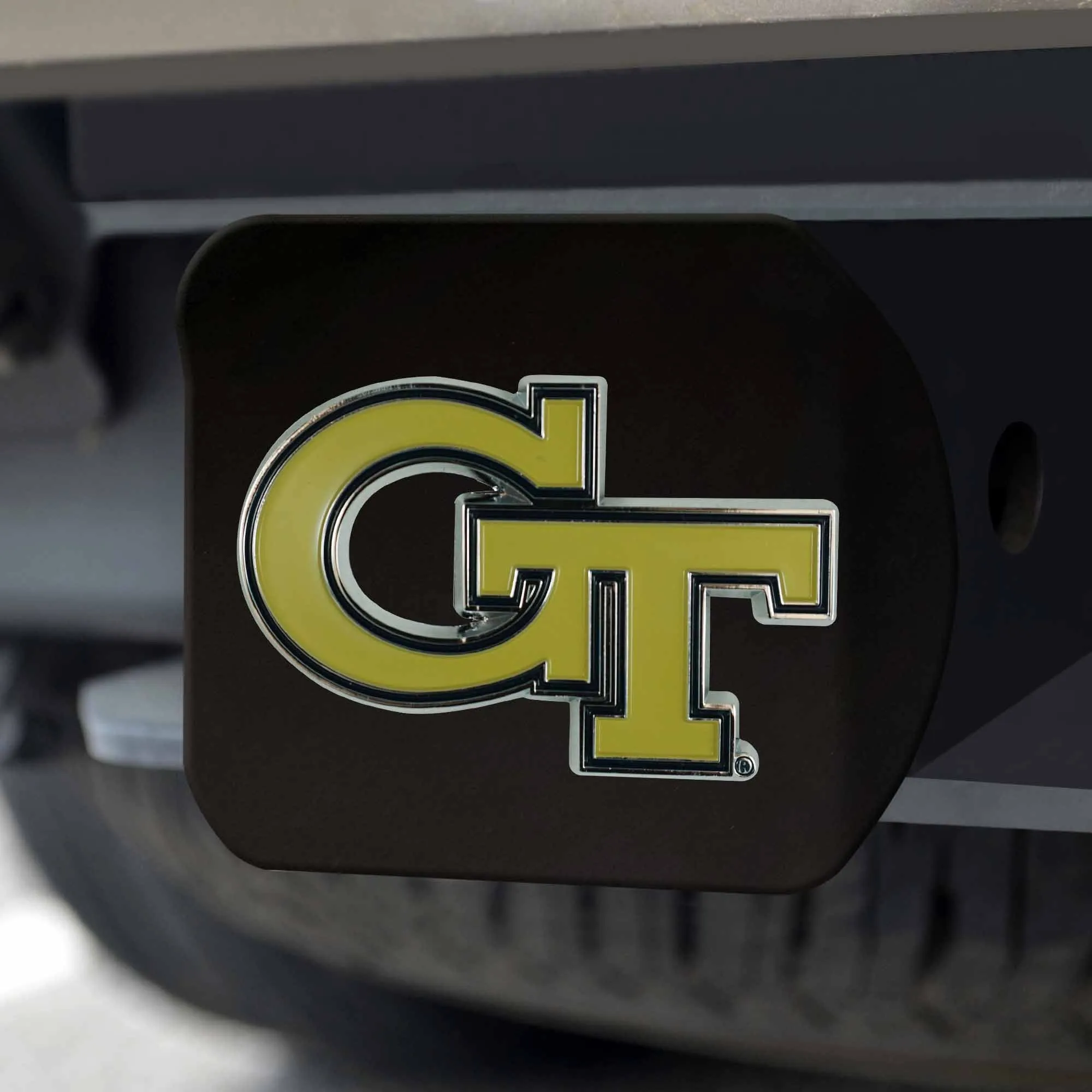 Fanmats Georgia Tech Yellow Jackets Color Hitch Cover Black