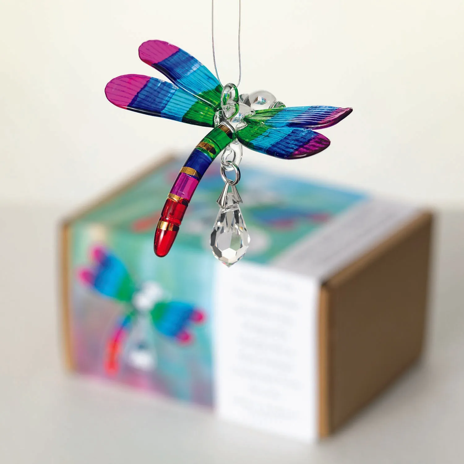 Fantasy Glass Suncatcher - Dragonfly, Summer Rainbow