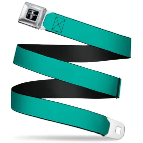 Ford Mustang Seatbelt Belt - Teal Webbing