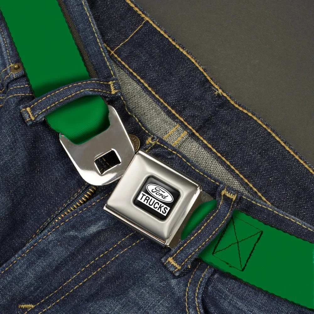 Ford Trucks Seatbelt Belt - Green Webbing