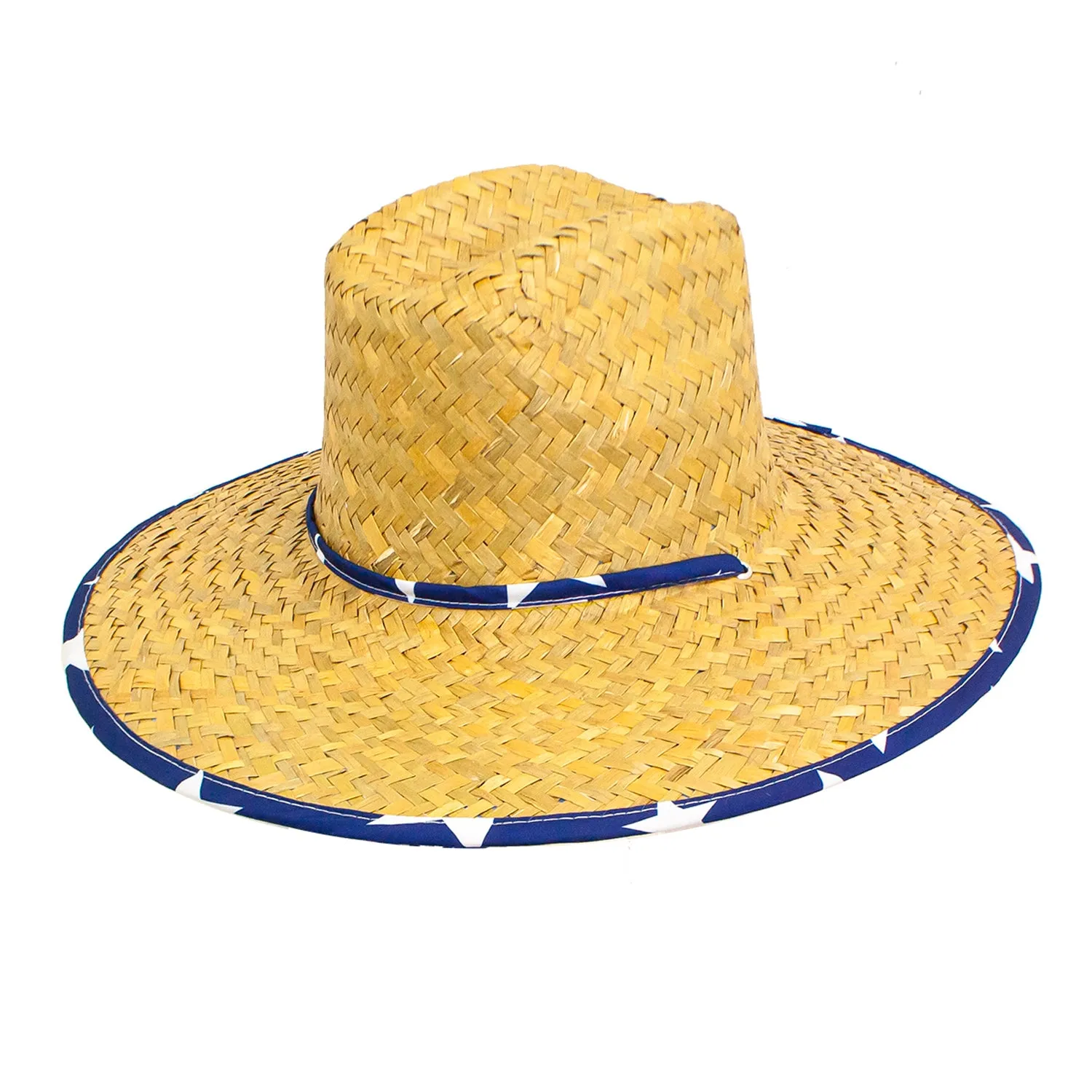 Goldcoast Blue Star Straw Lifeguard Hat GCB3329