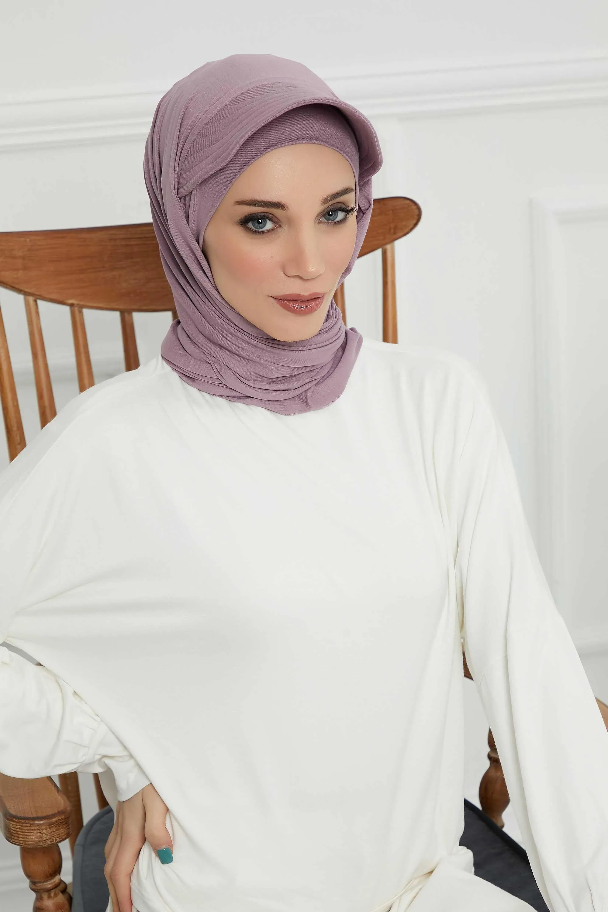 Instant Cotton Shawl Newsboy Scarves 95% Cotton Bandana Women's Cap Turban Visor Stylish Hijab Hat Turban Head Wraps,SS-1