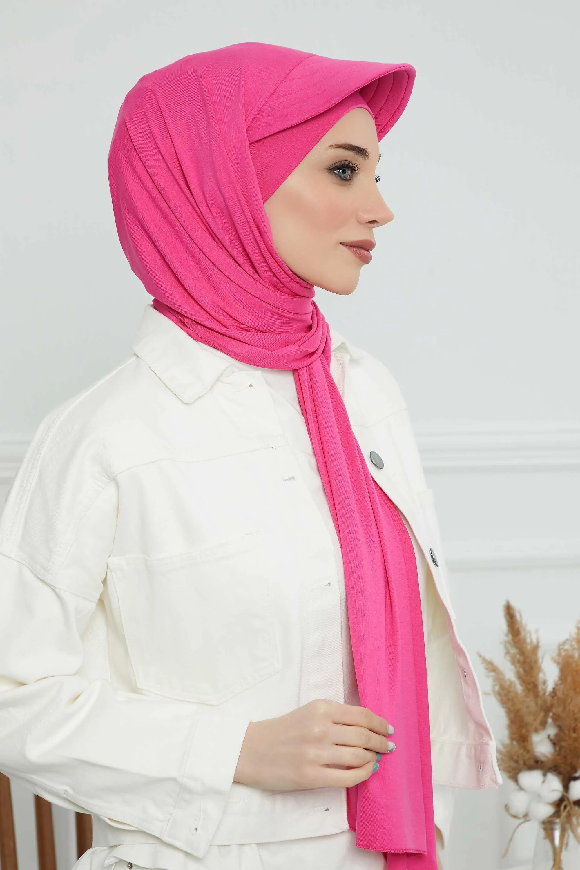 Instant Cotton Shawl Newsboy Scarves 95% Cotton Bandana Women's Cap Turban Visor Stylish Hijab Hat Turban Head Wraps,SS-1