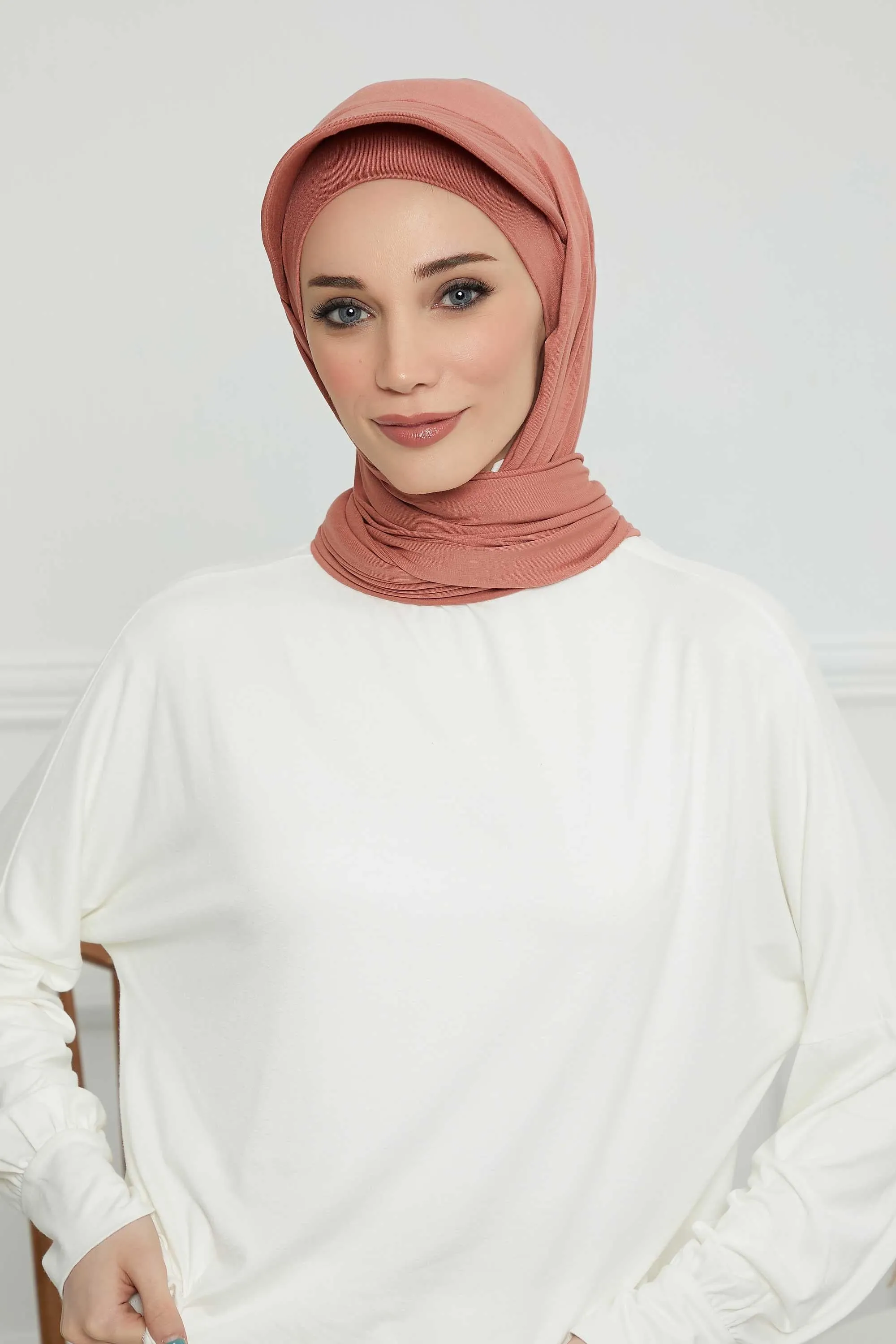 Instant Cotton Shawl Newsboy Scarves 95% Cotton Bandana Women's Cap Turban Visor Stylish Hijab Hat Turban Head Wraps,SS-1