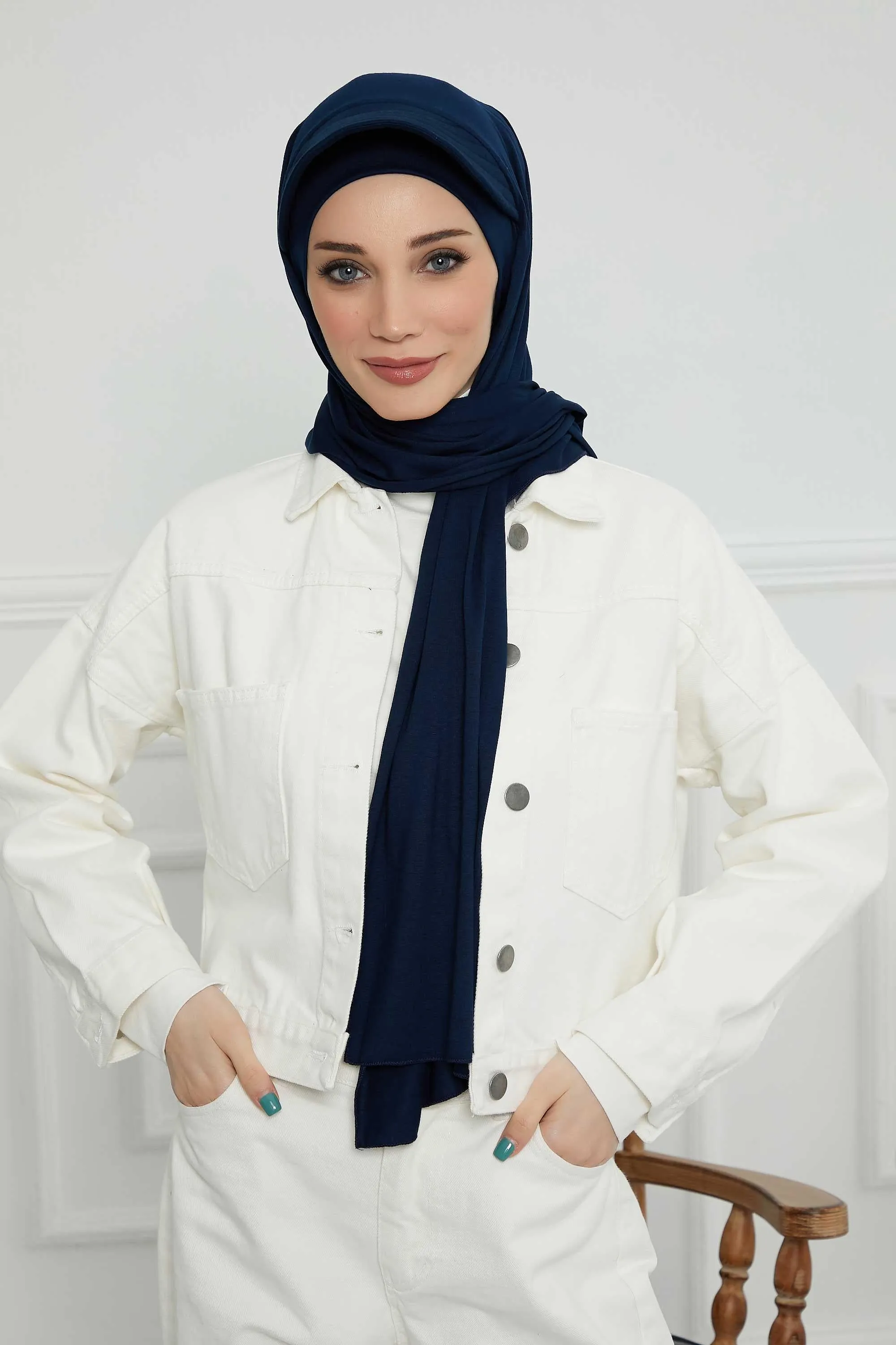 Instant Cotton Shawl Newsboy Scarves 95% Cotton Bandana Women's Cap Turban Visor Stylish Hijab Hat Turban Head Wraps,SS-1