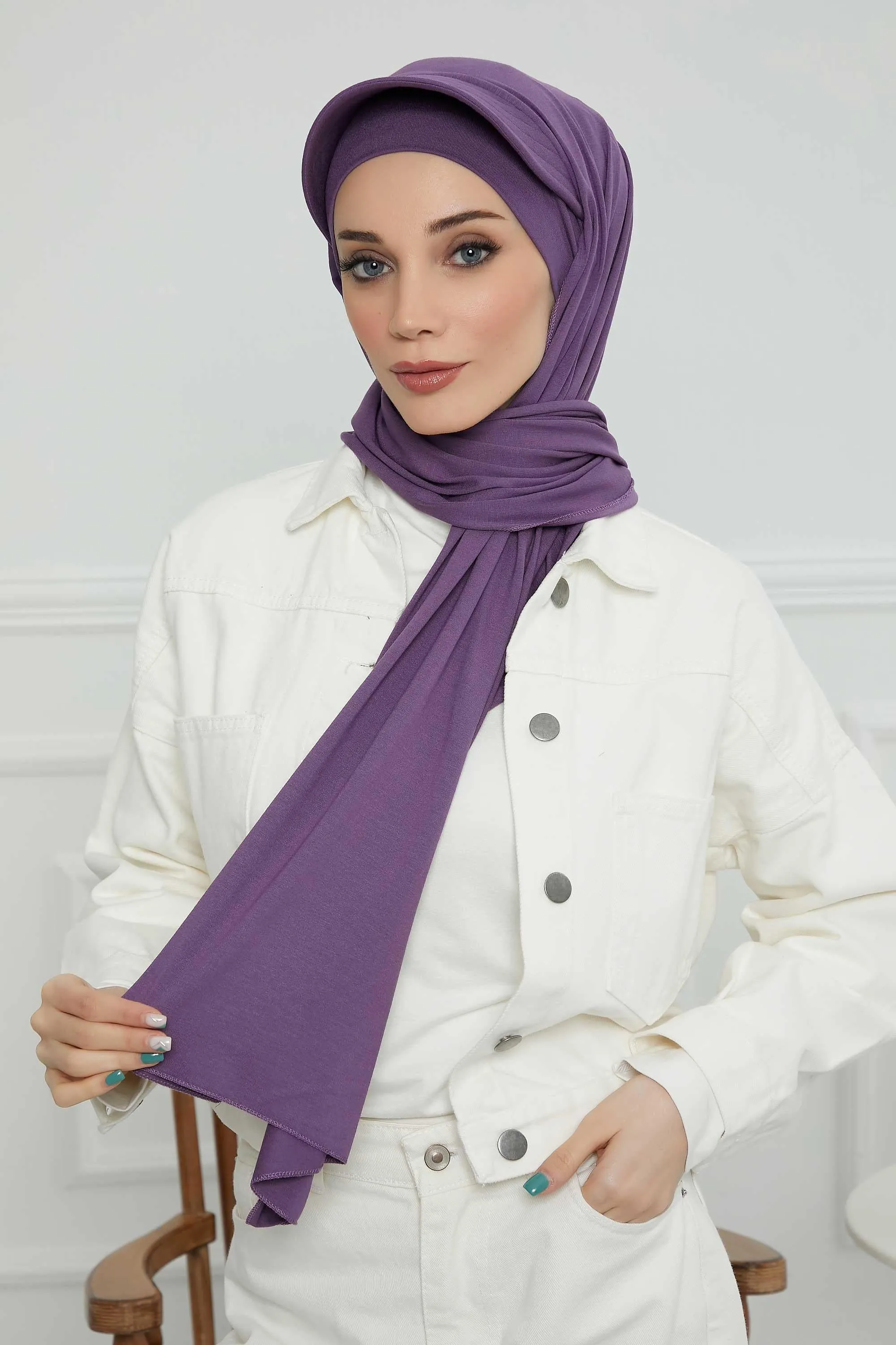 Instant Cotton Shawl Newsboy Scarves 95% Cotton Bandana Women's Cap Turban Visor Stylish Hijab Hat Turban Head Wraps,SS-1