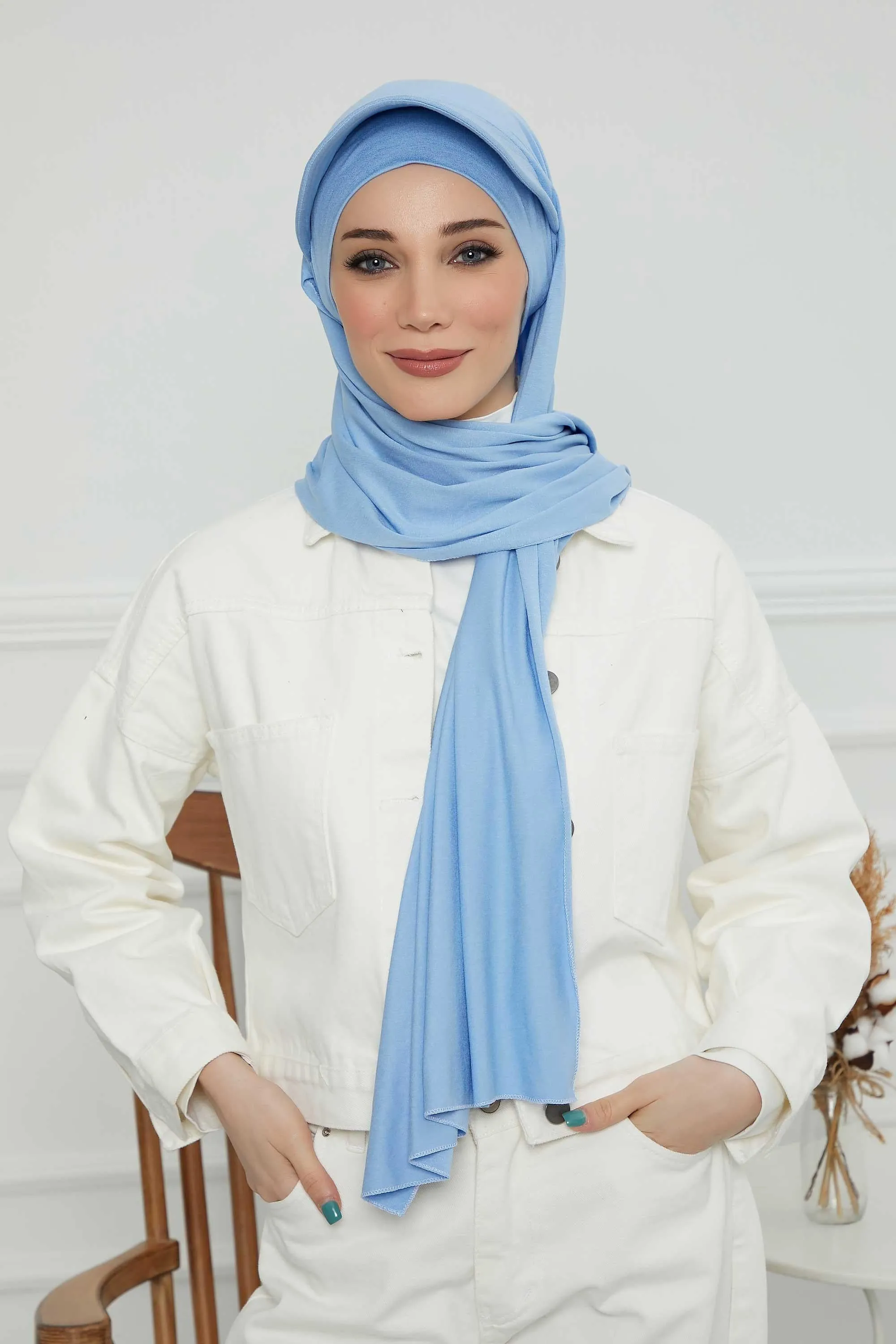 Instant Cotton Shawl Newsboy Scarves 95% Cotton Bandana Women's Cap Turban Visor Stylish Hijab Hat Turban Head Wraps,SS-1