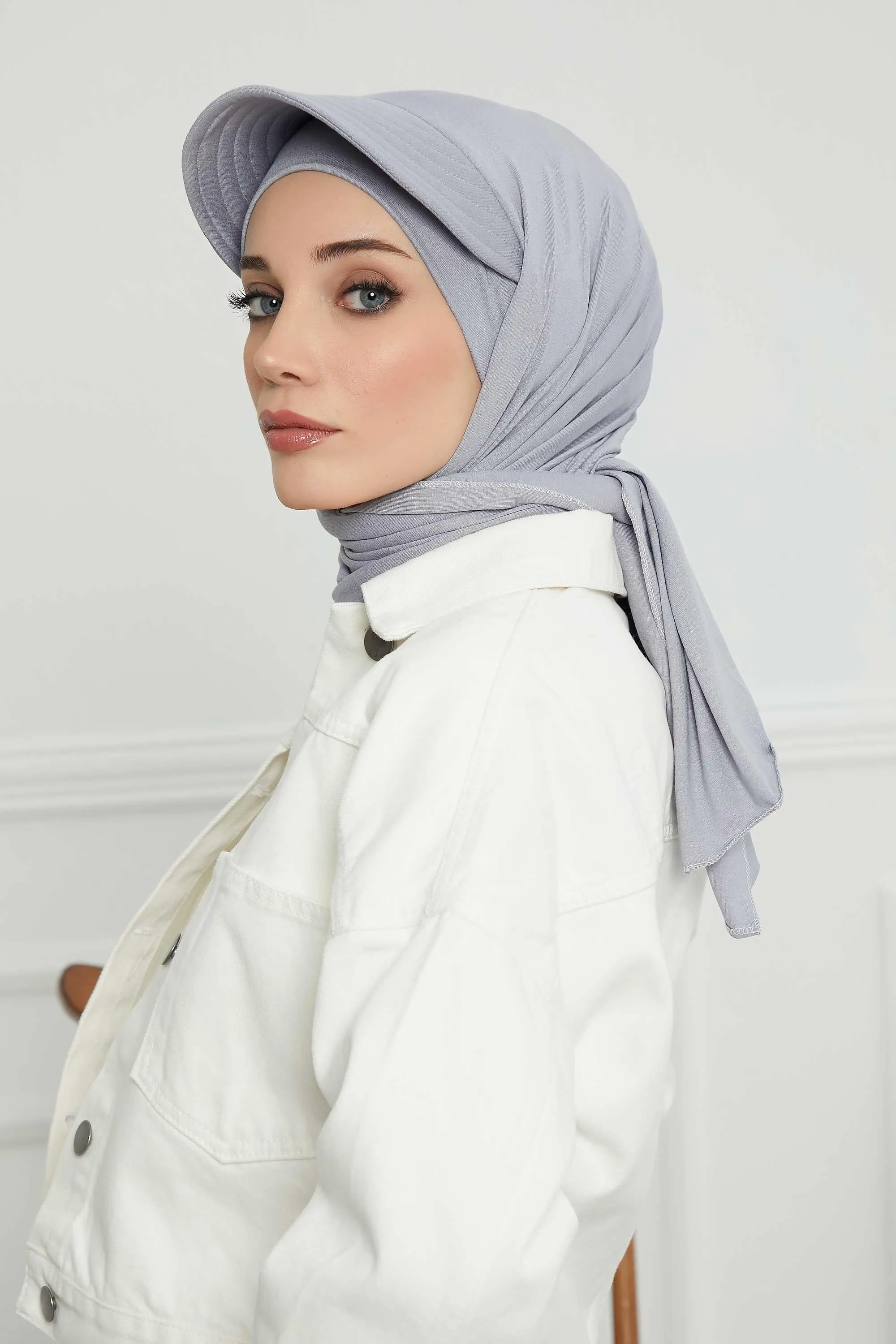 Instant Cotton Shawl Newsboy Scarves 95% Cotton Bandana Women's Cap Turban Visor Stylish Hijab Hat Turban Head Wraps,SS-1