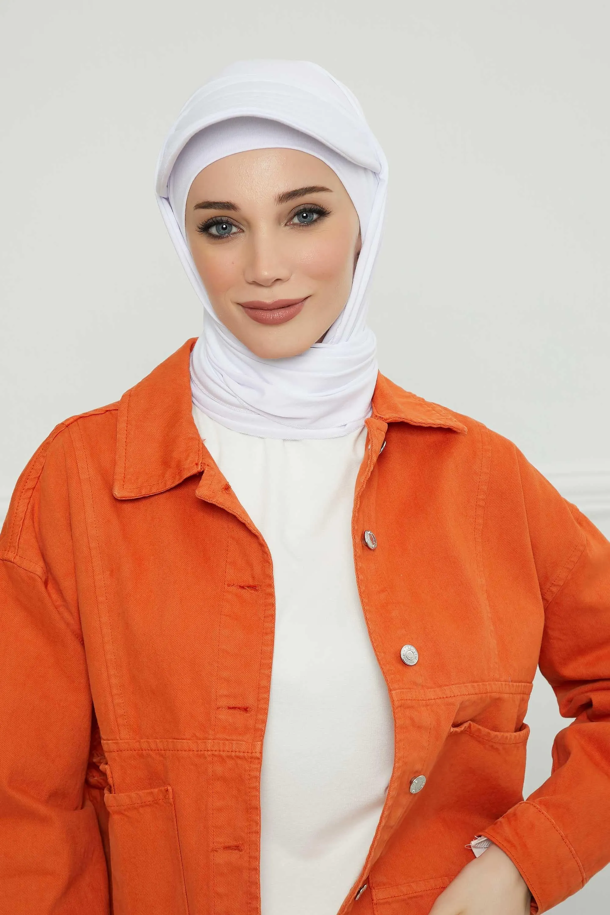 Instant Cotton Shawl Newsboy Scarves 95% Cotton Bandana Women's Cap Turban Visor Stylish Hijab Hat Turban Head Wraps,SS-1