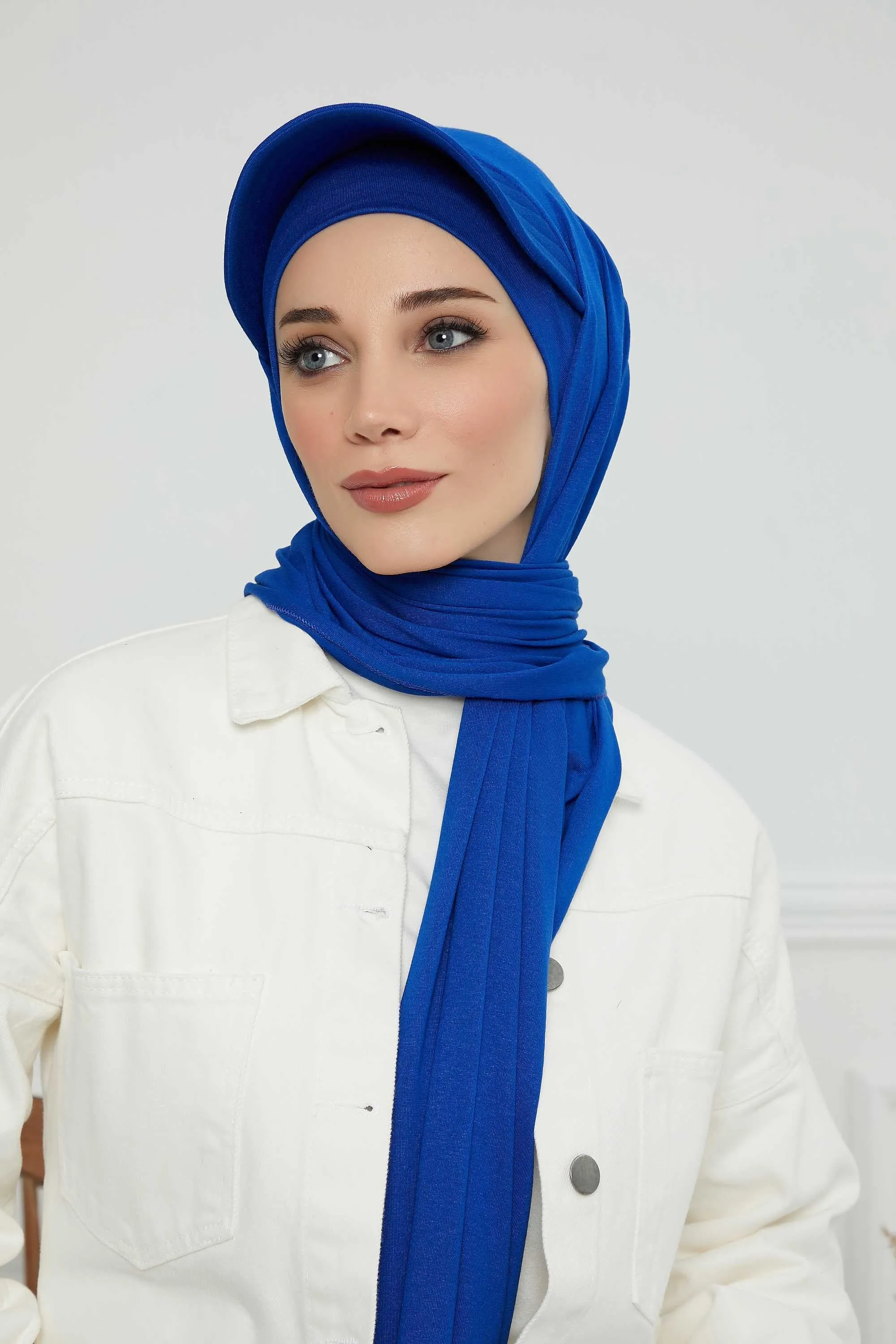 Instant Cotton Shawl Newsboy Scarves 95% Cotton Bandana Women's Cap Turban Visor Stylish Hijab Hat Turban Head Wraps,SS-1