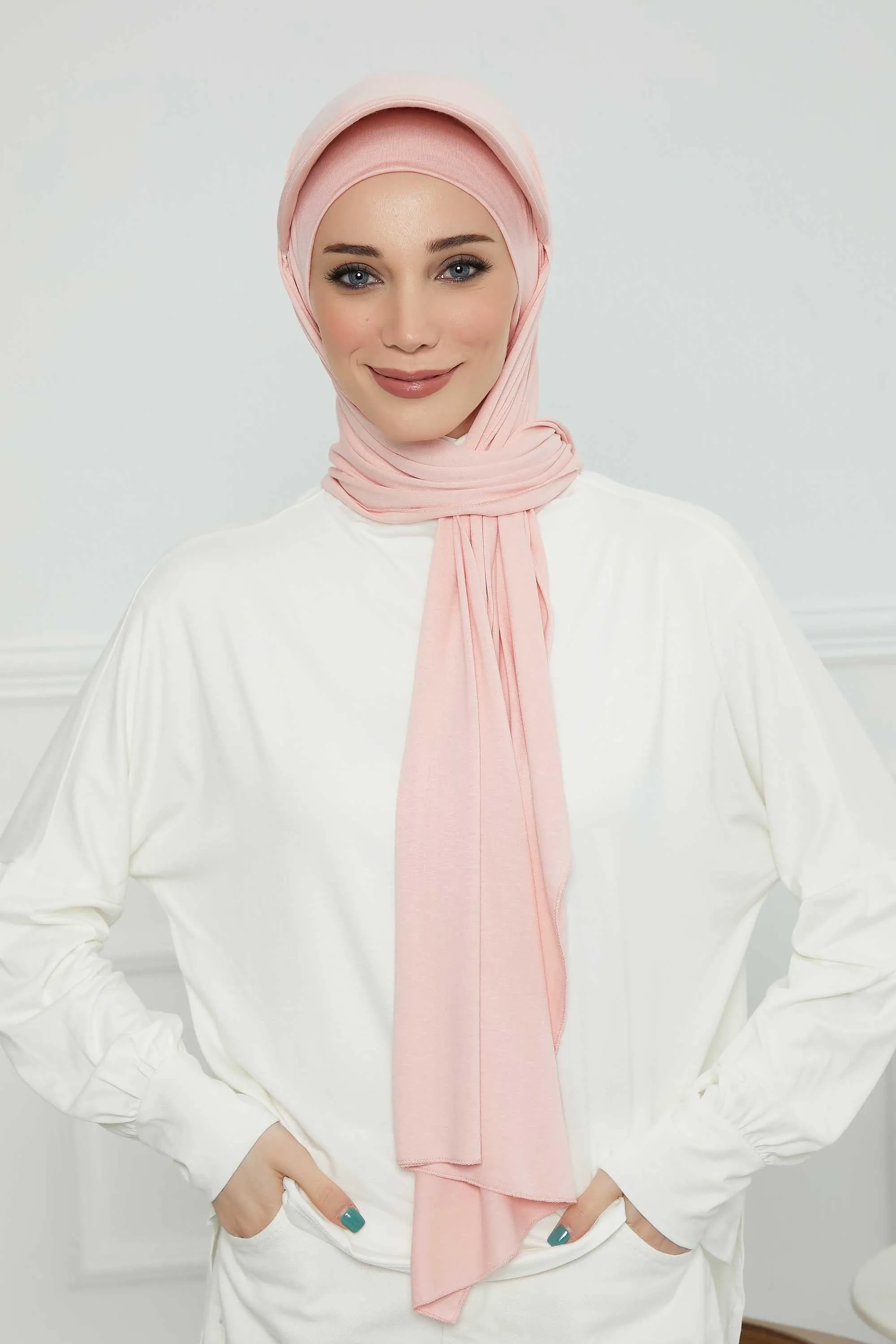 Instant Cotton Shawl Newsboy Scarves 95% Cotton Bandana Women's Cap Turban Visor Stylish Hijab Hat Turban Head Wraps,SS-1