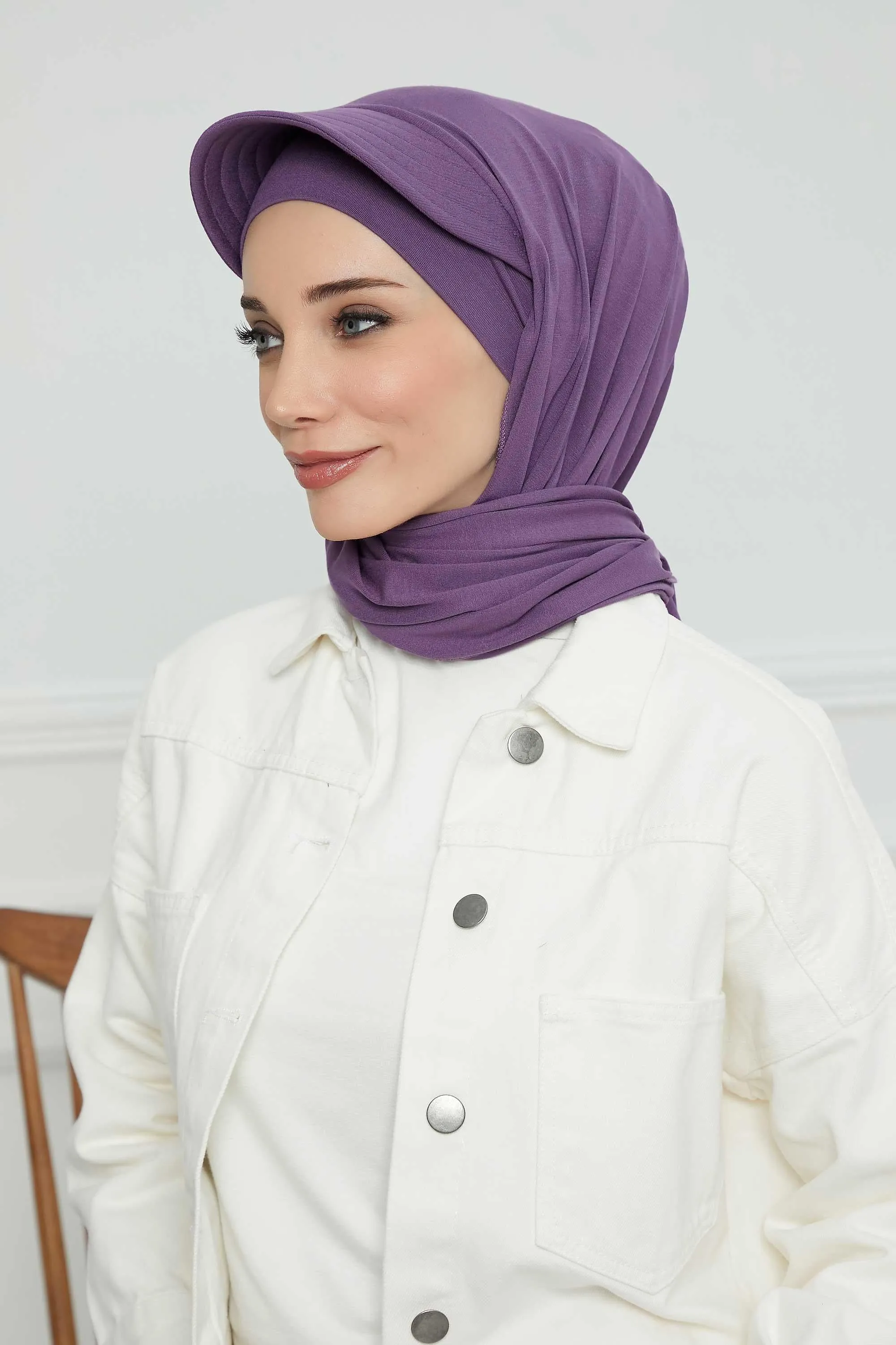 Instant Cotton Shawl Newsboy Scarves 95% Cotton Bandana Women's Cap Turban Visor Stylish Hijab Hat Turban Head Wraps,SS-1