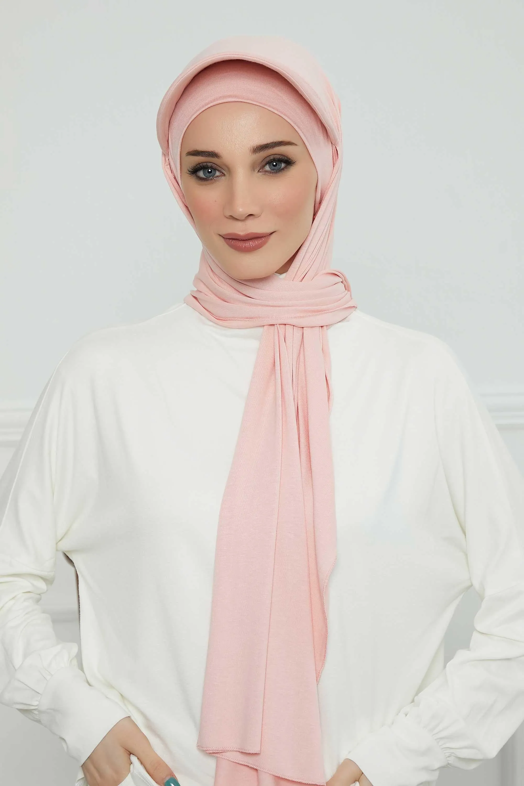 Instant Cotton Shawl Newsboy Scarves 95% Cotton Bandana Women's Cap Turban Visor Stylish Hijab Hat Turban Head Wraps,SS-1