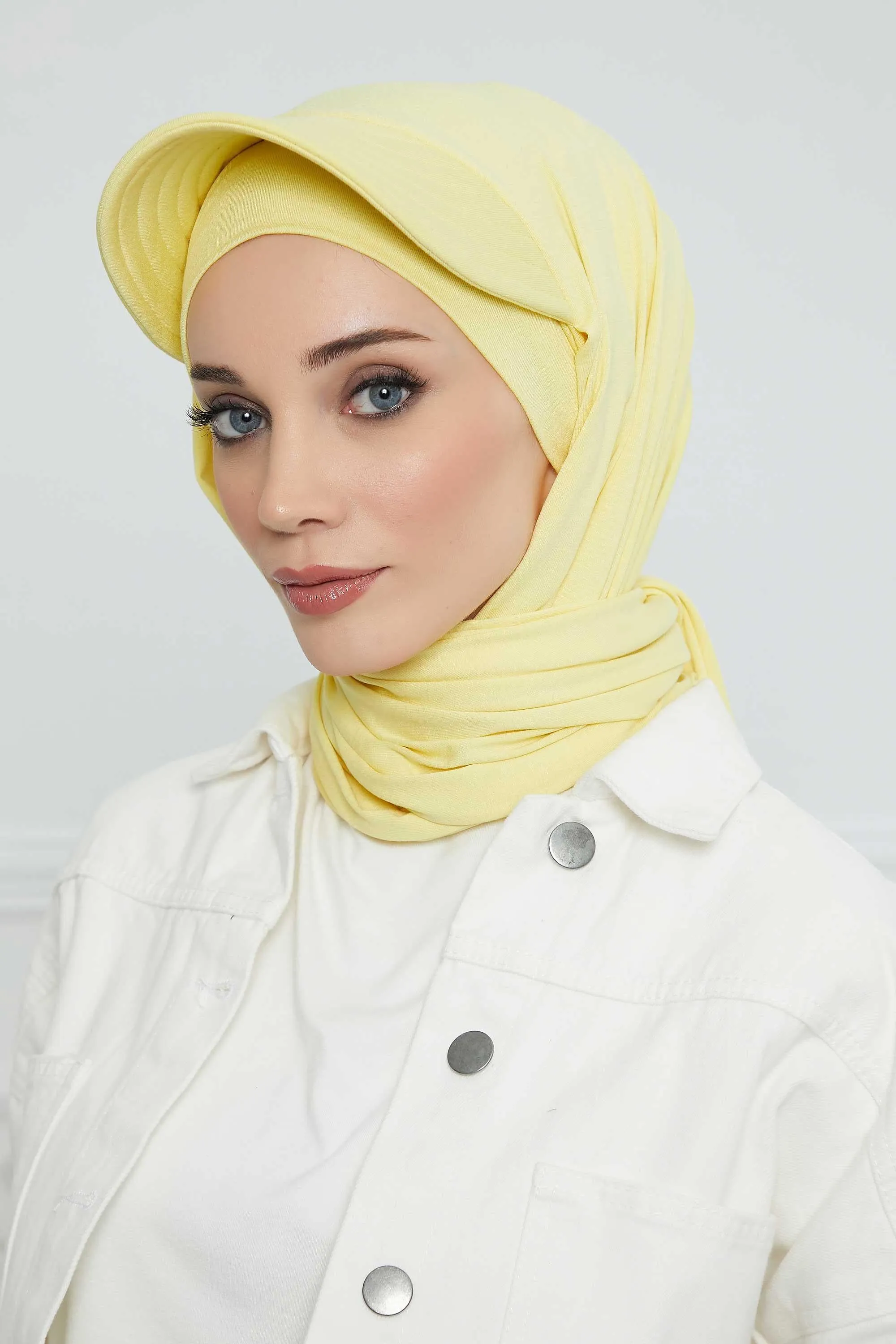 Instant Cotton Shawl Newsboy Scarves 95% Cotton Bandana Women's Cap Turban Visor Stylish Hijab Hat Turban Head Wraps,SS-1