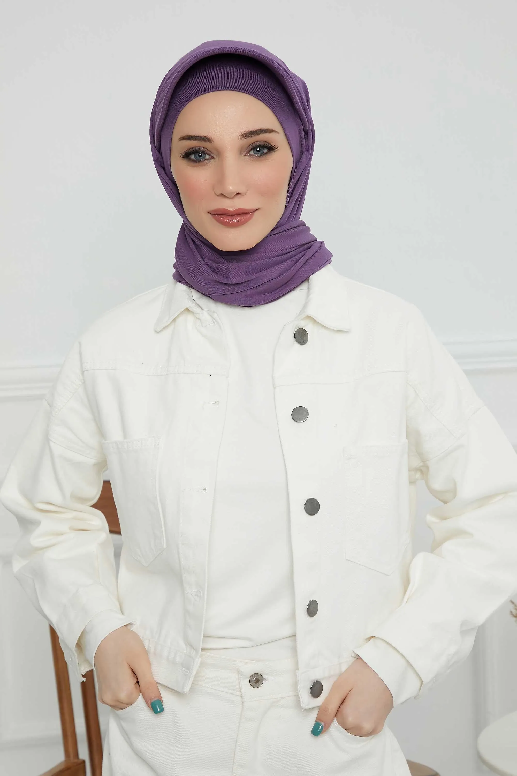 Instant Cotton Shawl Newsboy Scarves 95% Cotton Bandana Women's Cap Turban Visor Stylish Hijab Hat Turban Head Wraps,SS-1