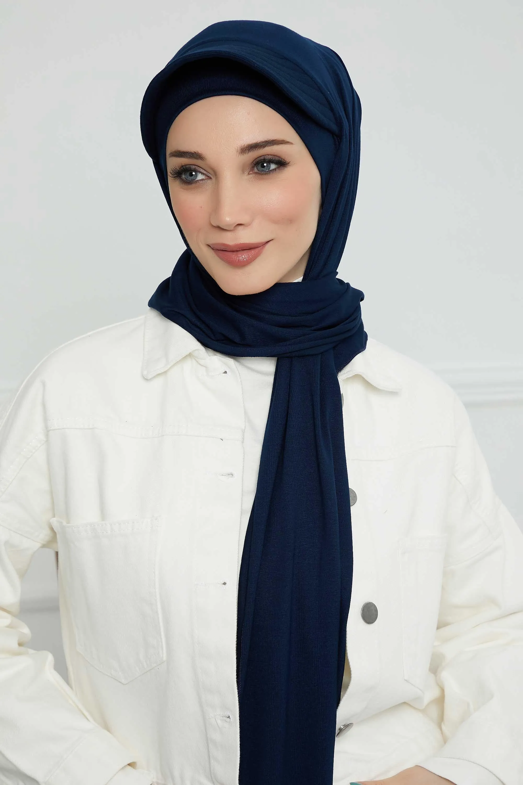 Instant Cotton Shawl Newsboy Scarves 95% Cotton Bandana Women's Cap Turban Visor Stylish Hijab Hat Turban Head Wraps,SS-1