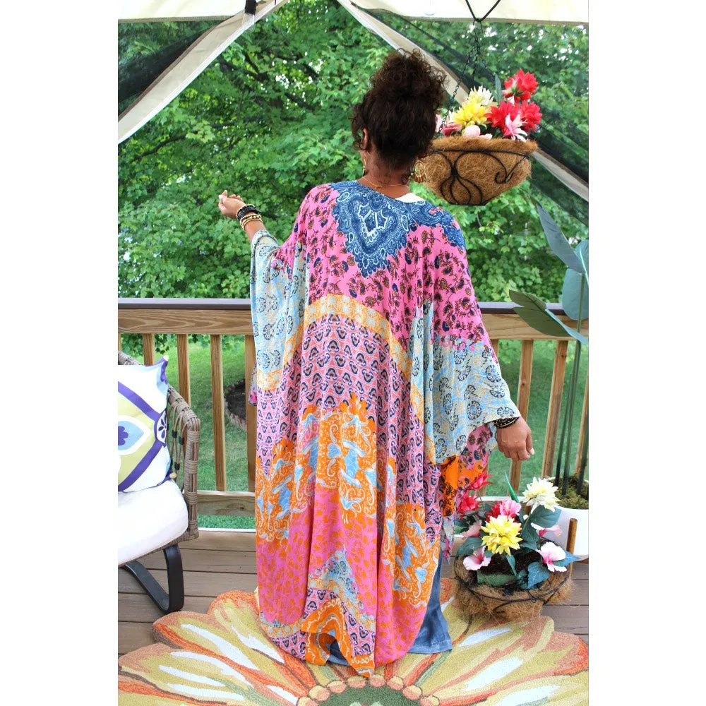 Intricate Demask Kimono