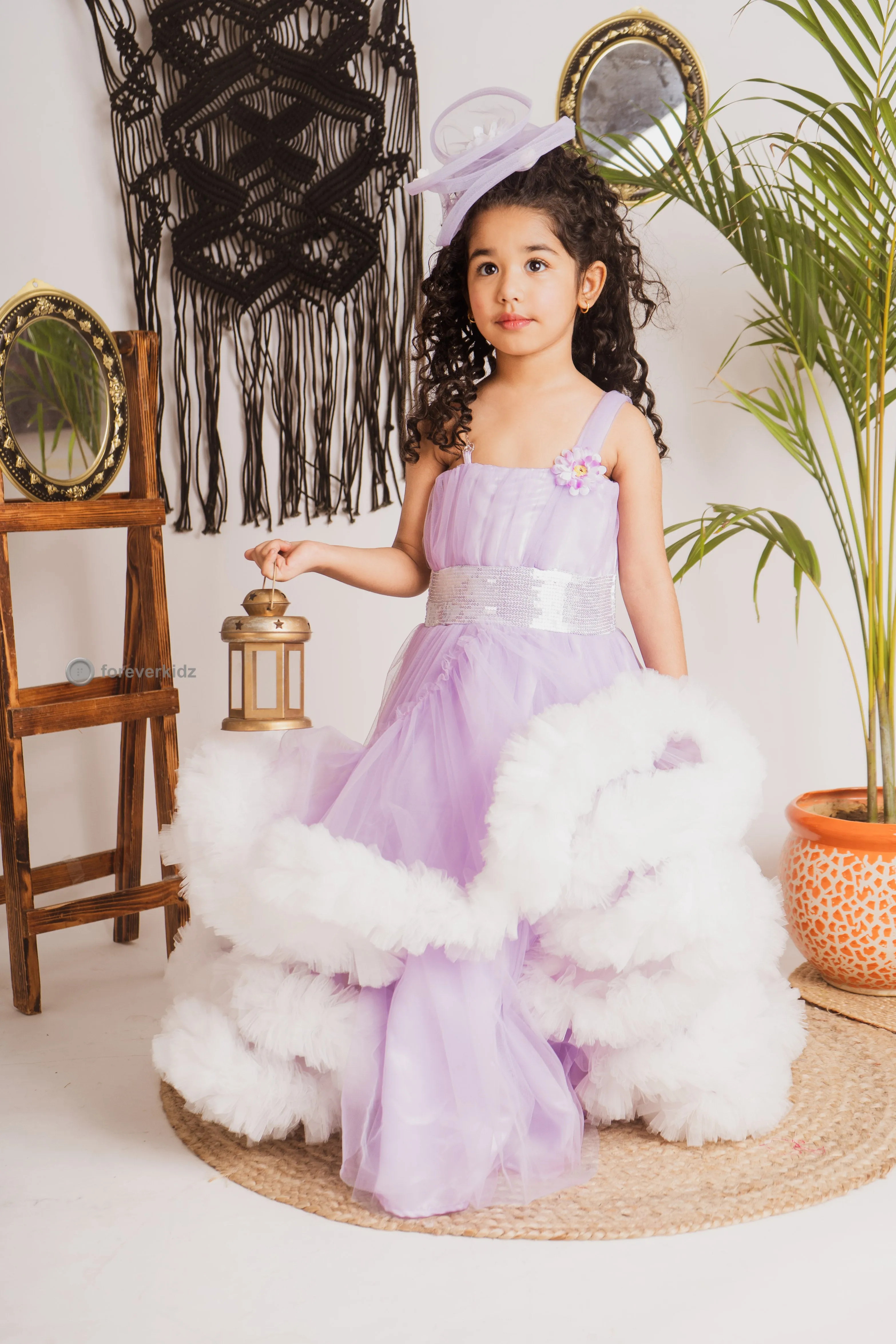 Lavender Dew Drops Luxury Gown