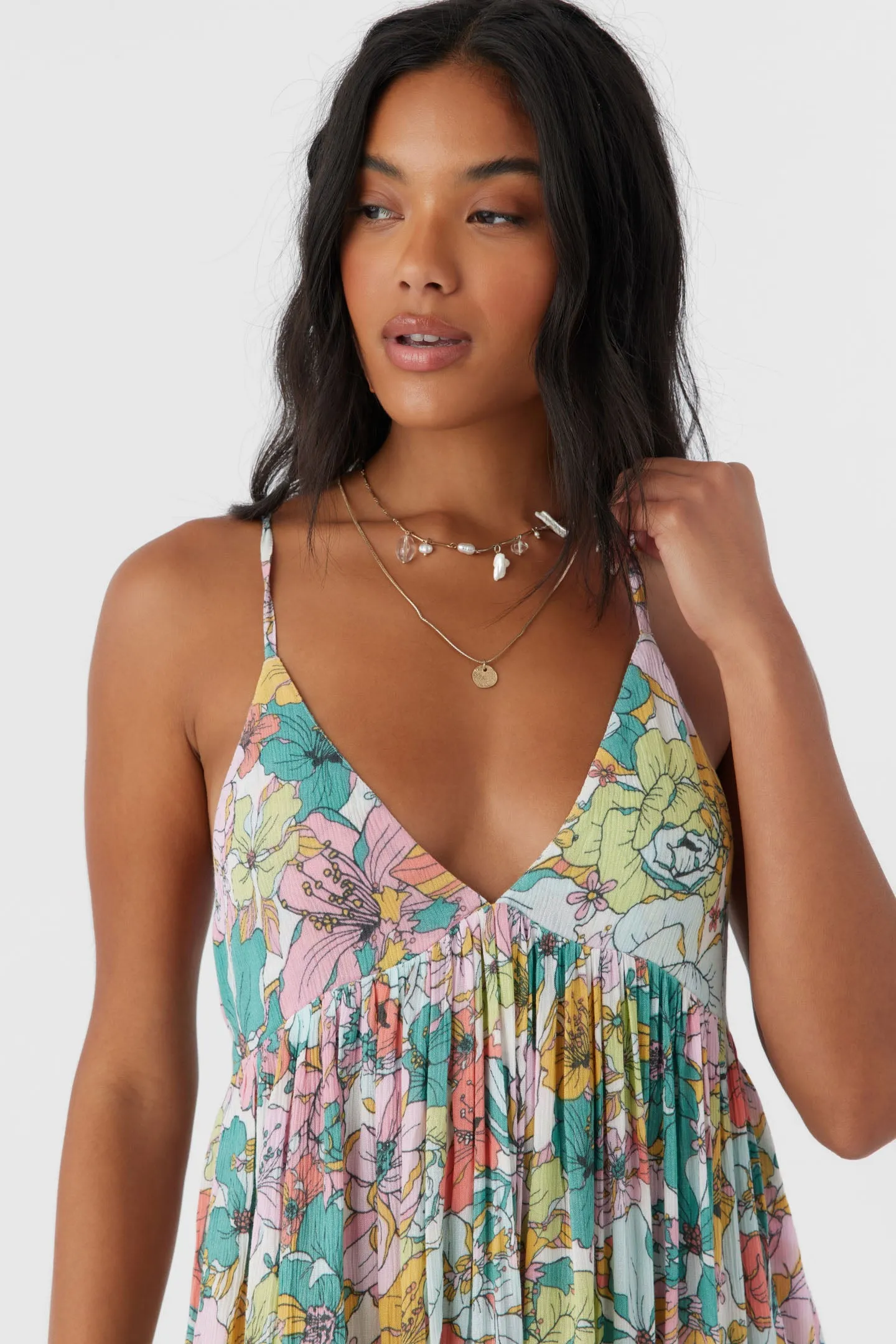 MEL MAXI JANIS FLORAL SWIM COVER-UP DRESS