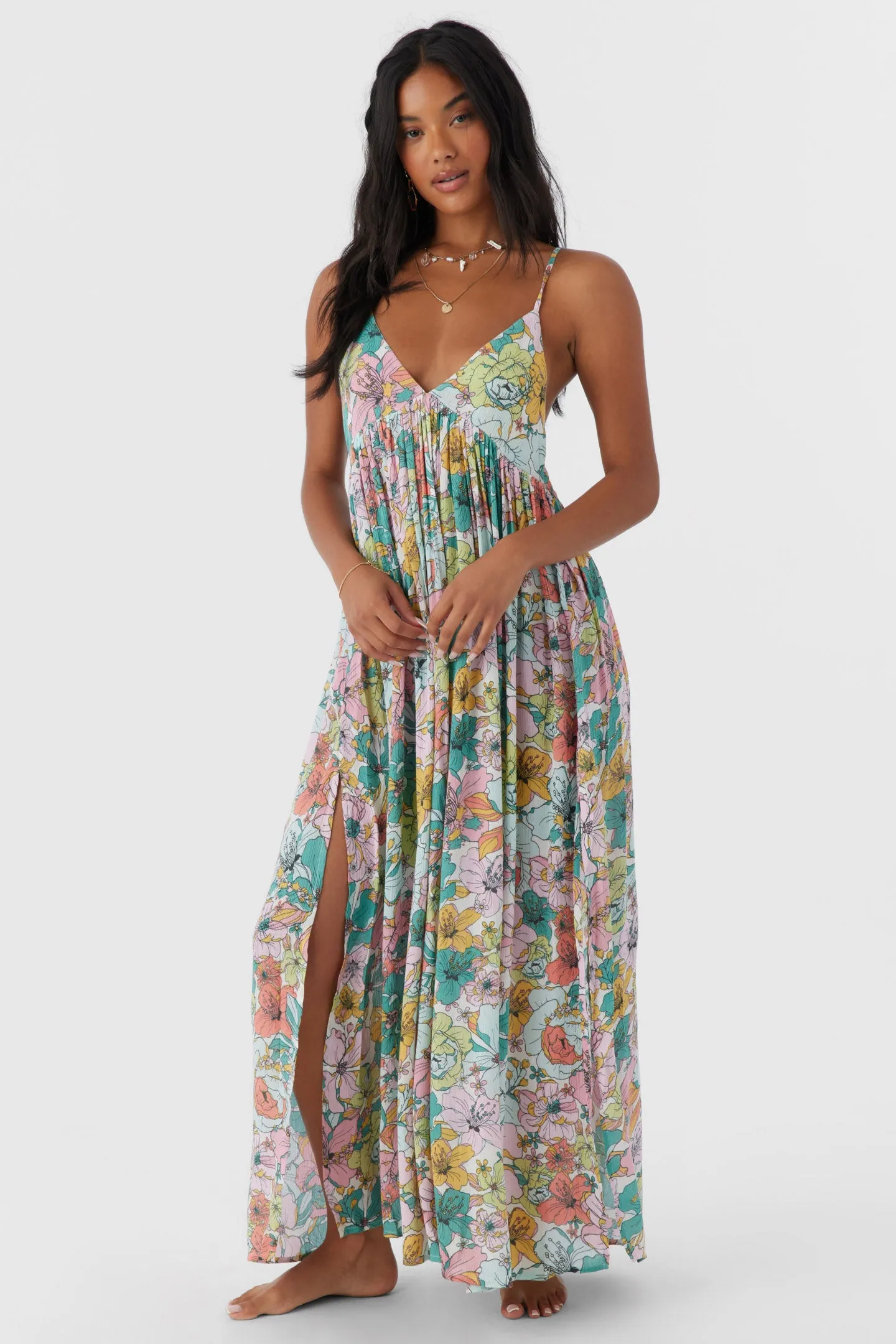 MEL MAXI JANIS FLORAL SWIM COVER-UP DRESS