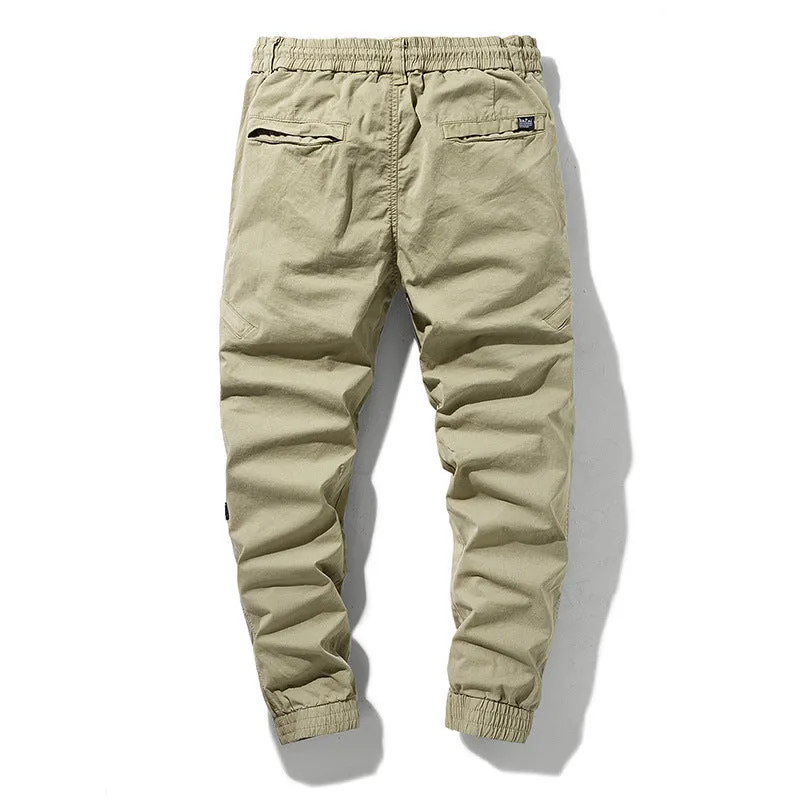 Men's Cargo Pants Multi Pocket Drawstring Pants