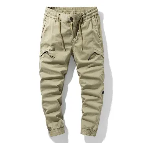 Men's Cargo Pants Multi Pocket Drawstring Pants