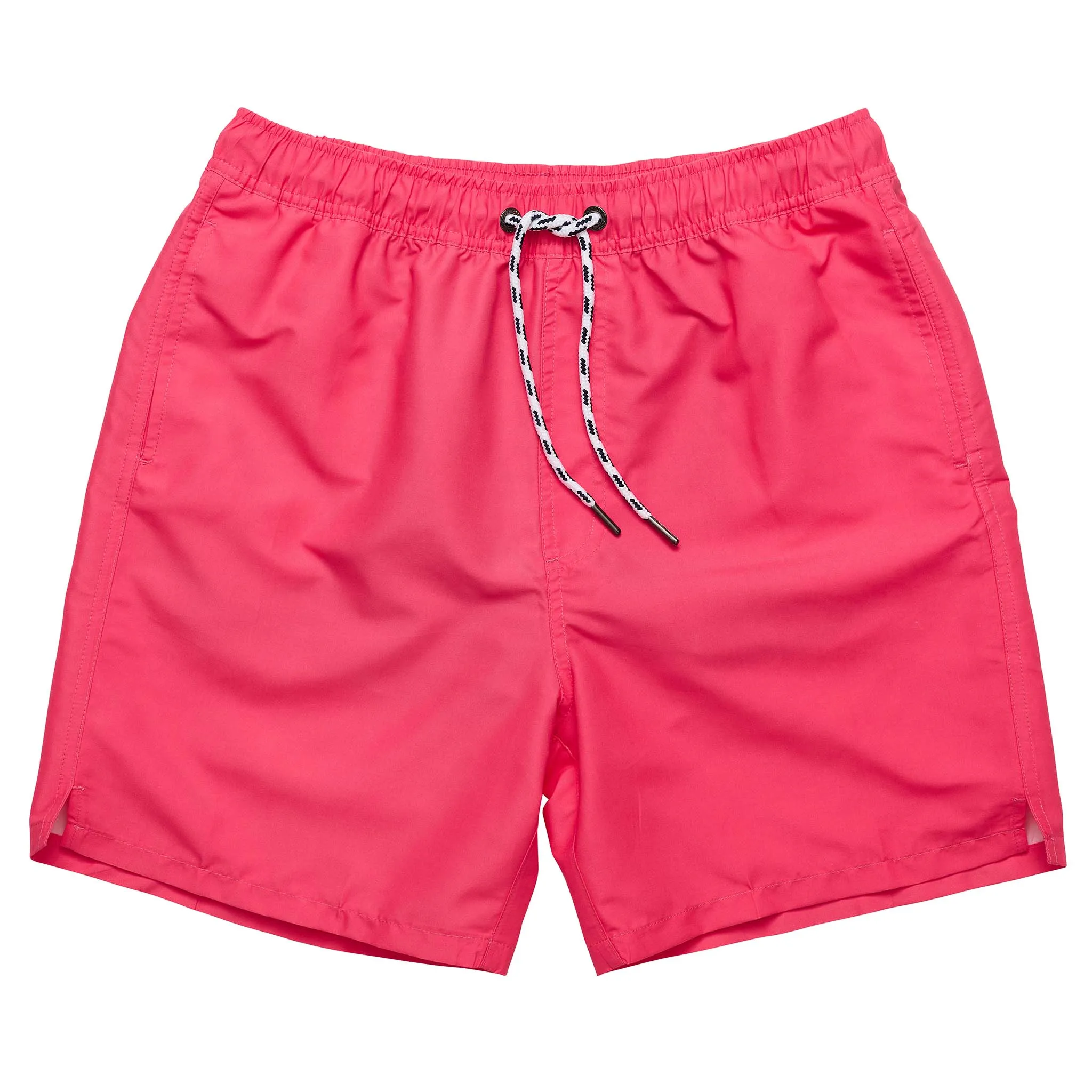 Mens Vintage Red Comfort Lined Swim Short