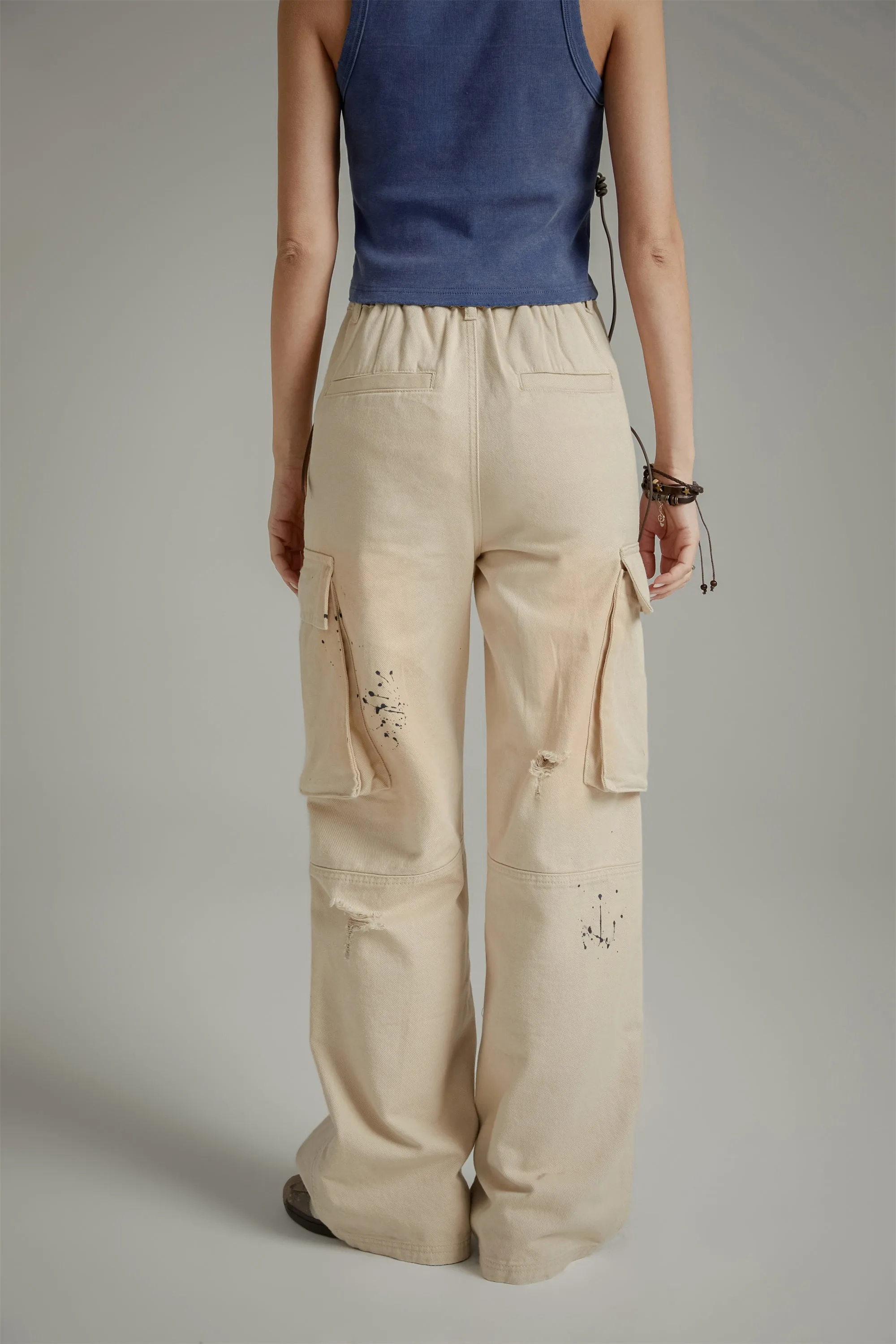 Multi-Pocket Casual Loose Pants