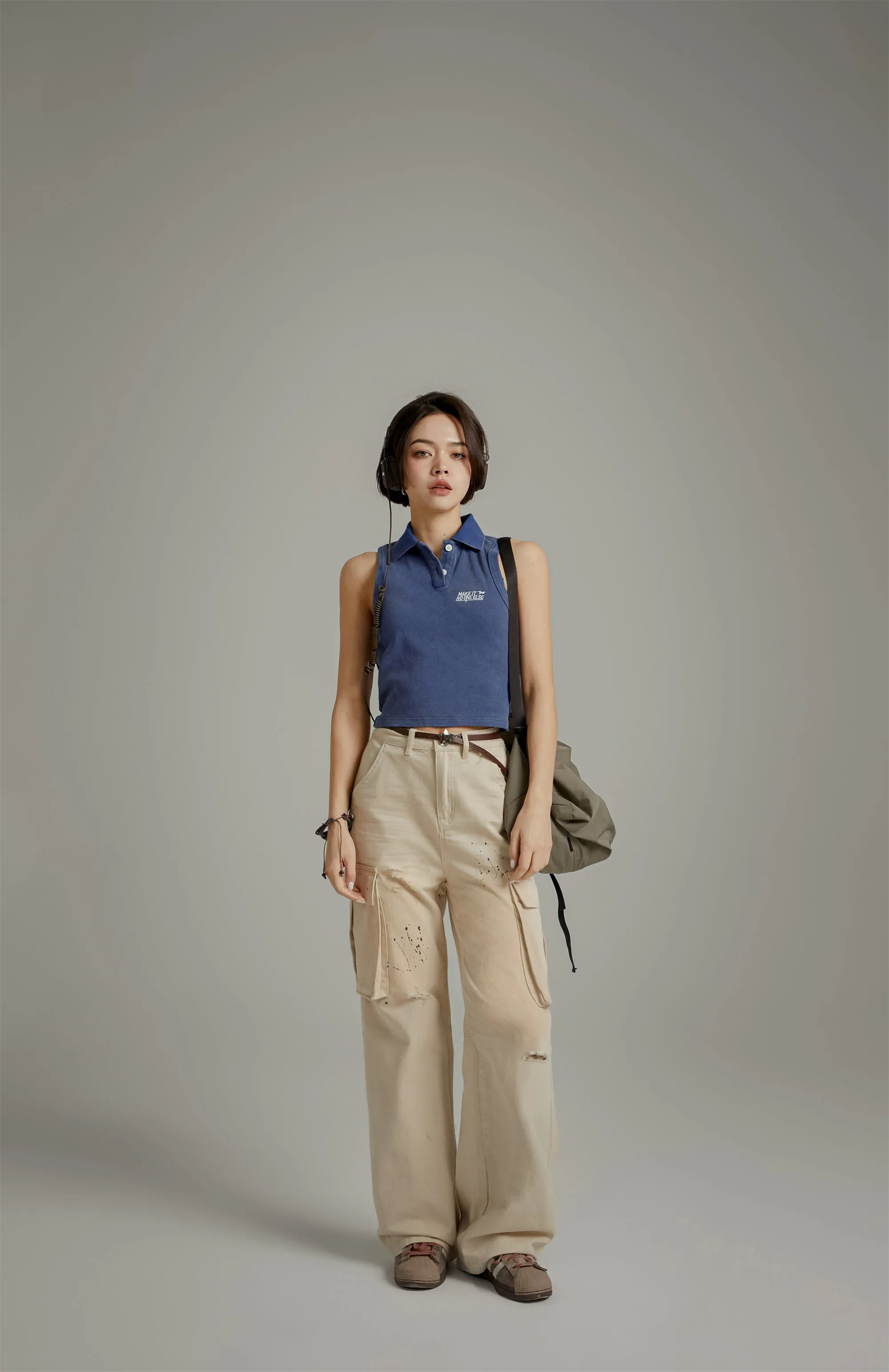 Multi-Pocket Casual Loose Pants