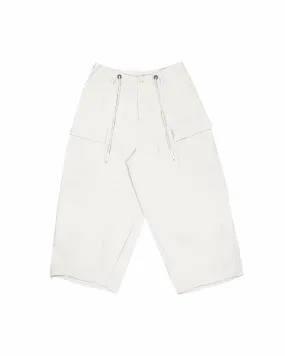 Multi-Pocket Ripstop Pants - White