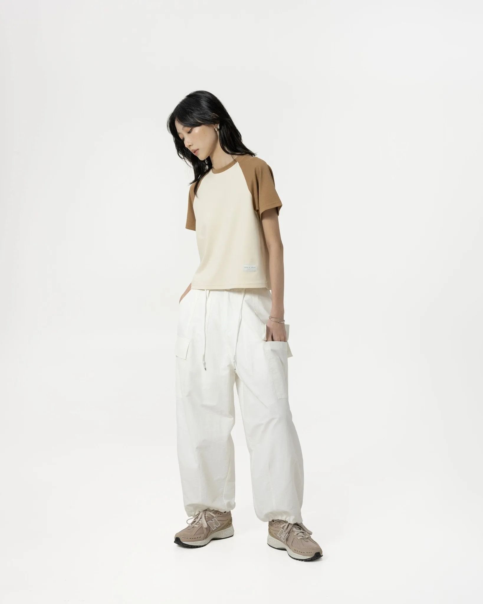 Multi-Pocket Ripstop Pants - White